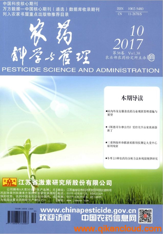農藥科學與管理